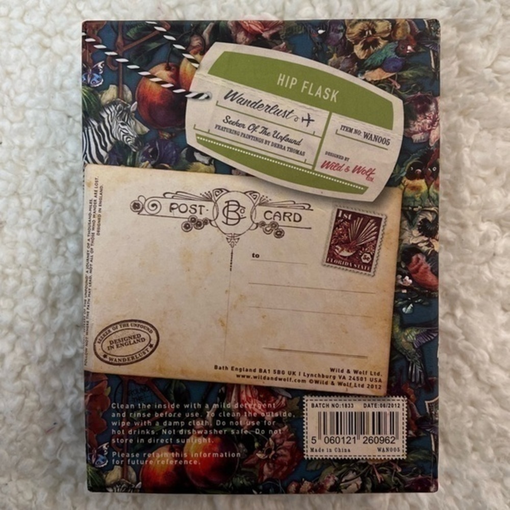 Wild & Wolf ""Seeker of the Unfound" Hip Flask - Picture 4 of 6